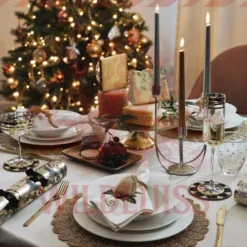 Christmas Table Settings: Holiday Glassware Set in California